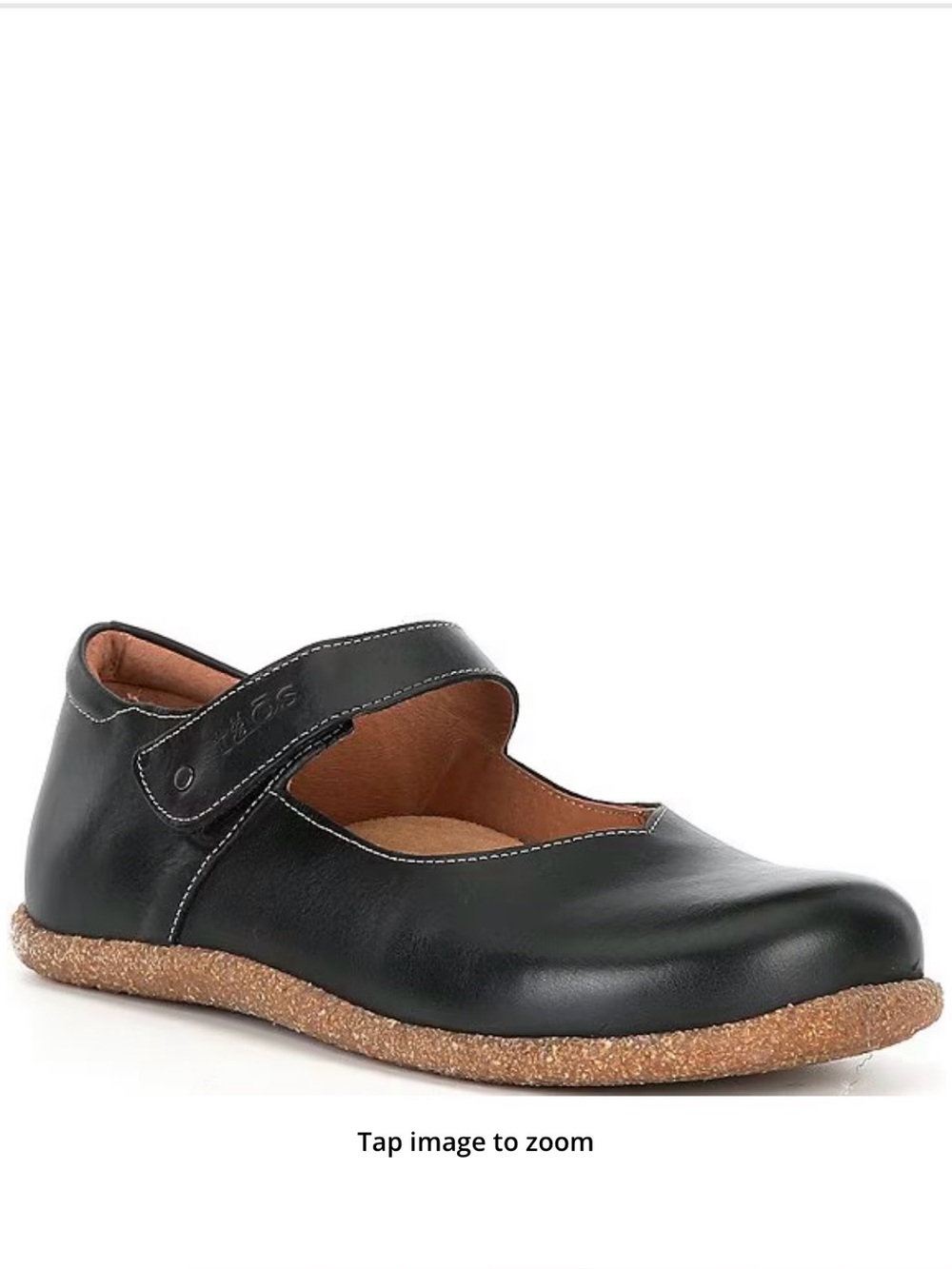 Taos Ultimate Leather Mary Jane Flats Black